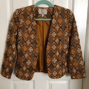 Banana Republic Embellished Beaded Crop Jacket